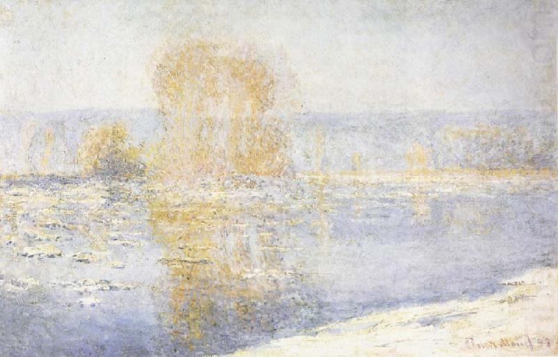 Claude Monet Floating Ice at Bennecourt china oil painting image